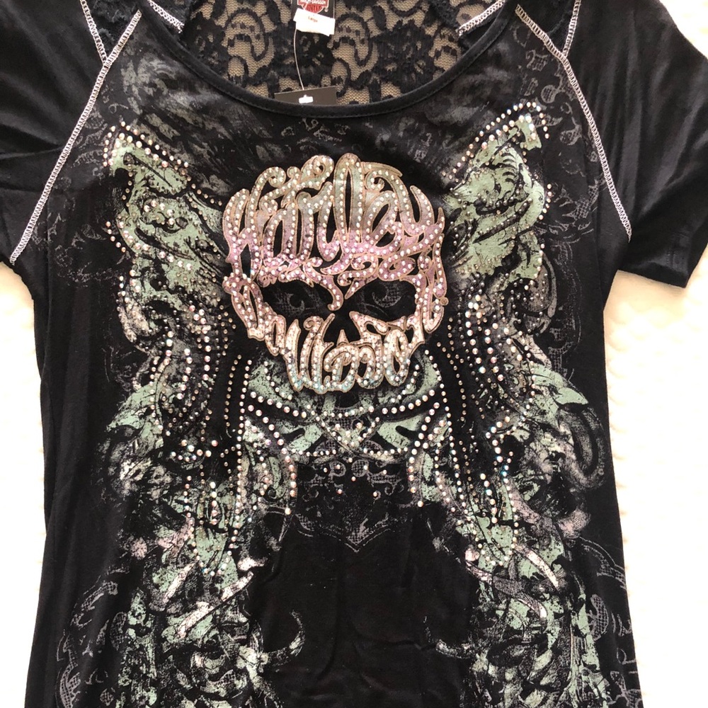 Harley Davidson shirt with embellishments